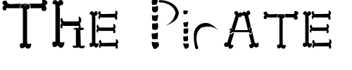 Font : HONEBONE-Ukokkei Custom Text : The Pirate Way Test your own text here Click to download or to view this font on a tshirt that can be custom printed in Bali