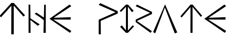Font : HSRunes-Simple Custom Text : The Pirate Way Test your own text here Click to download or to view this font on a tshirt that can be custom printed in Bali