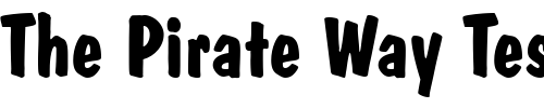 Font : HW-Dom-Casual-BT-Bold Custom Text : The Pirate Way Test your own text here Click to download or to view this font on a tshirt that can be custom printed in Bali