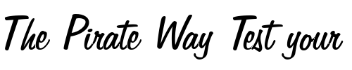Font : HW-Freehand-575-BT Custom Text : The Pirate Way Test your own text here Click to download or to view this font on a tshirt that can be custom printed in Bali