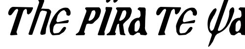 Font : Holy-Empire-Condensed-Italic Custom Text : The Pirate Way Test your own text here Click to download or to view this font on a tshirt that can be custom printed in Bali