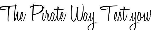 Font : Honey-Script-Light Custom Text : The Pirate Way Test your own text here Click to download or to view this font on a tshirt that can be custom printed in Bali