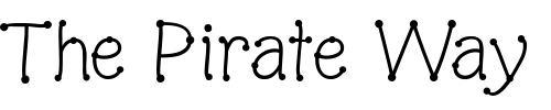 Font : HoneyPye-ROB Custom Text : The Pirate Way Test your own text here Click to download or to view this font on a tshirt that can be custom printed in Bali