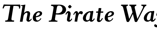 Font : Horley-OS-MT-Bold-Italic Custom Text : The Pirate Way Test your own text here Click to download or to view this font on a tshirt that can be custom printed in Bali