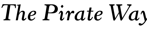 Font : Horley-Old-Style-MT-SemiBold-Italic Custom Text : The Pirate Way Test your own text here Click to download or to view this font on a tshirt that can be custom printed in Bali