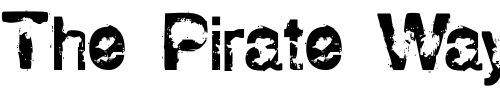 Font : Horse-Puke Custom Text : The Pirate Way Test your own text here Click to download or to view this font on a tshirt that can be custom printed in Bali