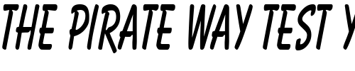 Font : HotAirCondensed Custom Text : The Pirate Way Test your own text here Click to download or to view this font on a tshirt that can be custom printed in Bali