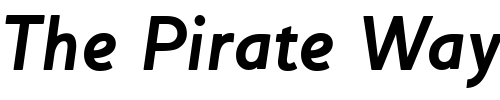 Font : HouschkaAltBoldItalic Custom Text : The Pirate Way Test your own text here Click to download or to view this font on a tshirt that can be custom printed in Bali