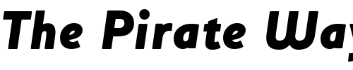 Font : HouschkaHeavyItalic Custom Text : The Pirate Way Test your own text here Click to download or to view this font on a tshirt that can be custom printed in Bali