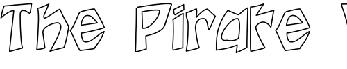 Font : Houters-Normal-Hollow Custom Text : The Pirate Way Test your own text here Click to download or to view this font on a tshirt that can be custom printed in Bali