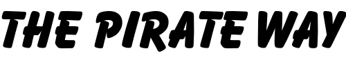 Font : Howzat-Display-Caps-SSi Custom Text : The Pirate Way Test your own text here Click to download or to view this font on a tshirt that can be custom printed in Bali