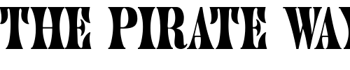 Font : Hubbub-SSi Custom Text : The Pirate Way Test your own text here Click to download or to view this font on a tshirt that can be custom printed in Bali