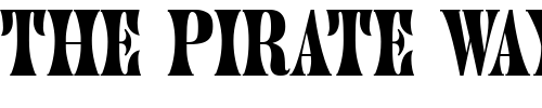 Font : Hubbub-SSi-Bold Custom Text : The Pirate Way Test your own text here Click to download or to view this font on a tshirt that can be custom printed in Bali