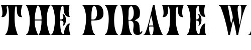 Font : HubbubCapsSSK-Regular Custom Text : The Pirate Way Test your own text here Click to download or to view this font on a tshirt that can be custom printed in Bali