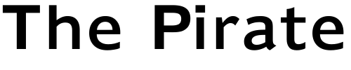 Font : Humana-970 Custom Text : The Pirate Way Test your own text here Click to download or to view this font on a tshirt that can be custom printed in Bali