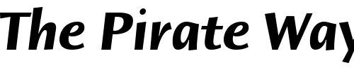 Font : Humana-Sans-ITC-TT-BoldItalic Custom Text : The Pirate Way Test your own text here Click to download or to view this font on a tshirt that can be custom printed in Bali