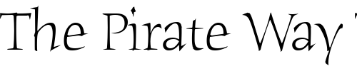Font : Humana-Serif-ITC-Light Custom Text : The Pirate Way Test your own text here Click to download or to view this font on a tshirt that can be custom printed in Bali
