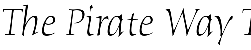 Font : Humana-Serif-ITC-TT-LightItalic Custom Text : The Pirate Way Test your own text here Click to download or to view this font on a tshirt that can be custom printed in Bali