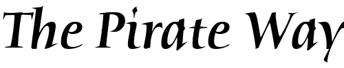 Font : Humana-Serif-Md-ITC-TT-MedIta Custom Text : The Pirate Way Test your own text here Click to download or to view this font on a tshirt that can be custom printed in Bali