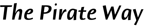 Font : HumanaSansITC-MediumItalic Custom Text : The Pirate Way Test your own text here Click to download or to view this font on a tshirt that can be custom printed in Bali