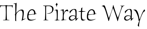 Font : HumanaSerifITC-Light Custom Text : The Pirate Way Test your own text here Click to download or to view this font on a tshirt that can be custom printed in Bali