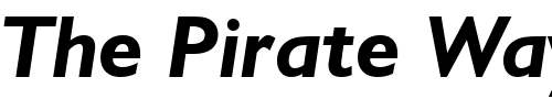 Font : Humanst521-BT-Bold-Italic Custom Text : The Pirate Way Test your own text here Click to download or to view this font on a tshirt that can be custom printed in Bali