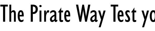 Font : Humanst521-Cn-BT Custom Text : The Pirate Way Test your own text here Click to download or to view this font on a tshirt that can be custom printed in Bali