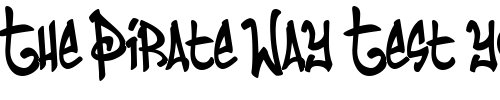 Font : Humbucker Custom Text : The Pirate Way Test your own text here Click to download or to view this font on a tshirt that can be custom printed in Bali