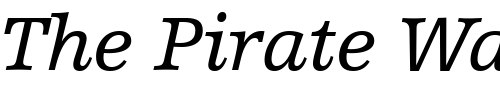Font : HumstSlab712-BT-Italic Custom Text : The Pirate Way Test your own text here Click to download or to view this font on a tshirt that can be custom printed in Bali