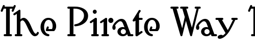 Font : HutSutRalston Custom Text : The Pirate Way Test your own text here Click to download or to view this font on a tshirt that can be custom printed in Bali