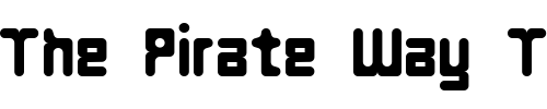 Font : Hyperblaster Custom Text : The Pirate Way Test your own text here Click to download or to view this font on a tshirt that can be custom printed in Bali