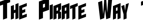 Font : I2trigunMaximum-E Custom Text : The Pirate Way Test your own text here Click to download or to view this font on a tshirt that can be custom printed in Bali