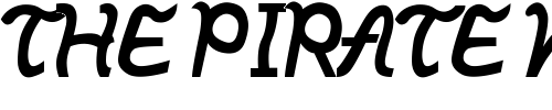 Font : IBAYO Custom Text : The Pirate Way Test your own text here Click to download or to view this font on a tshirt that can be custom printed in Bali
