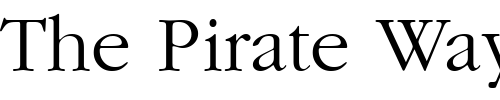 Font : IGaramond-Regular Custom Text : The Pirate Way Test your own text here Click to download or to view this font on a tshirt that can be custom printed in Bali