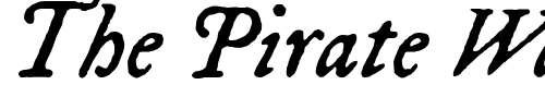 Font : IM-FELL-DW-Pica-Italic Custom Text : The Pirate Way Test your own text here Click to download or to view this font on a tshirt that can be custom printed in Bali