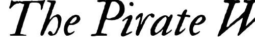 Font : IM-FELL-Double-Pica-Italic Custom Text : The Pirate Way Test your own text here Click to download or to view this font on a tshirt that can be custom printed in Bali