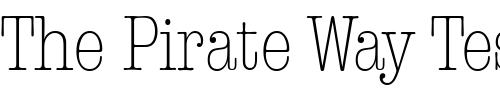 Font : ITC-American-Typewriter-Light-Condensed Custom Text : The Pirate Way Test your own text here Click to download or to view this font on a tshirt that can be custom printed in Bali