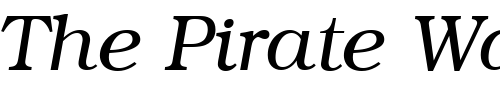 Font : ITC-Bookman-CE-Light-Italic Custom Text : The Pirate Way Test your own text here Click to download or to view this font on a tshirt that can be custom printed in Bali