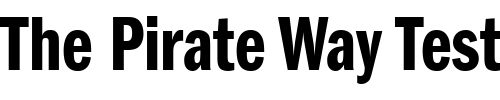 Font : ITC-Franklin-Gothic-LT-Demi-Compressed Custom Text : The Pirate Way Test your own text here Click to download or to view this font on a tshirt that can be custom printed in Bali