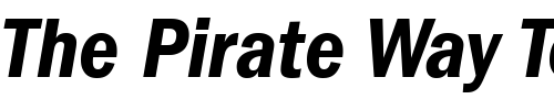 Font : ITC-Franklin-Gothic-LT-Demi-Condensed-Italic Custom Text : The Pirate Way Test your own text here Click to download or to view this font on a tshirt that can be custom printed in Bali