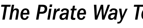 Font : ITC-Franklin-Gothic-LT-Medium-Condensed-Italic Custom Text : The Pirate Way Test your own text here Click to download or to view this font on a tshirt that can be custom printed in Bali
