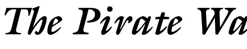 Font : ITC-Galliard-LT-Bold-Italic Custom Text : The Pirate Way Test your own text here Click to download or to view this font on a tshirt that can be custom printed in Bali