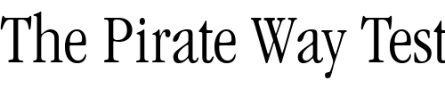 Font : ITC-Garamond-LT-Light-Condensed Custom Text : The Pirate Way Test your own text here Click to download or to view this font on a tshirt that can be custom printed in Bali