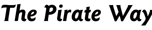 Font : ITC-Goudy-Sans-LT-Bold-Italic Custom Text : The Pirate Way Test your own text here Click to download or to view this font on a tshirt that can be custom printed in Bali