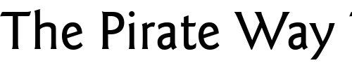 Font : ITC-Goudy-Sans-LT-Medium Custom Text : The Pirate Way Test your own text here Click to download or to view this font on a tshirt that can be custom printed in Bali