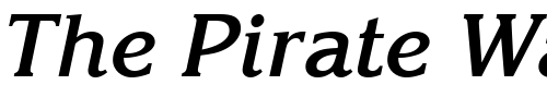 Font : ITC-Korinna-LT-Bold-Kursiv Custom Text : The Pirate Way Test your own text here Click to download or to view this font on a tshirt that can be custom printed in Bali