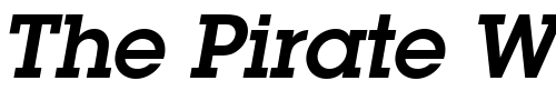 Font : ITC-Lubalin-Graph-LT-DemiOblique Custom Text : The Pirate Way Test your own text here Click to download or to view this font on a tshirt that can be custom printed in Bali