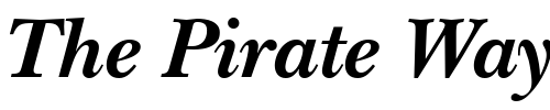 Font : ITC-New-Baskerville-LT-Bold-Italic Custom Text : The Pirate Way Test your own text here Click to download or to view this font on a tshirt that can be custom printed in Bali