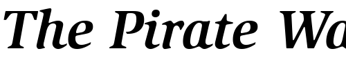 Font : ITC-Slimbach-LT-Bold-Italic Custom Text : The Pirate Way Test your own text here Click to download or to view this font on a tshirt that can be custom printed in Bali