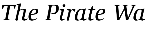 Font : ITC-Slimbach-LT-Medium-Italic Custom Text : The Pirate Way Test your own text here Click to download or to view this font on a tshirt that can be custom printed in Bali